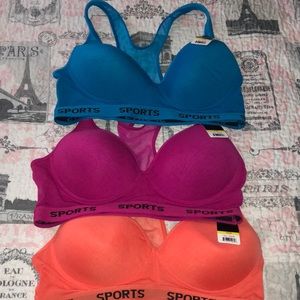 NWT Lot of 3 Padded Sports Bras